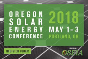 Oregon Solar Energy Conference 2018, May 1-3