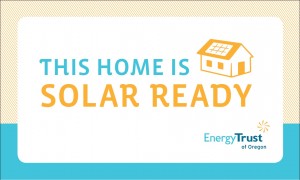 promotional poster reading this home is solar ready